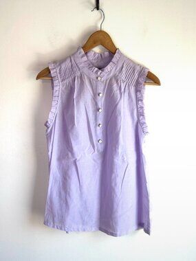 NWOT Biltmore Lilac Silk Blend Sleeveless Blouse | Size XS